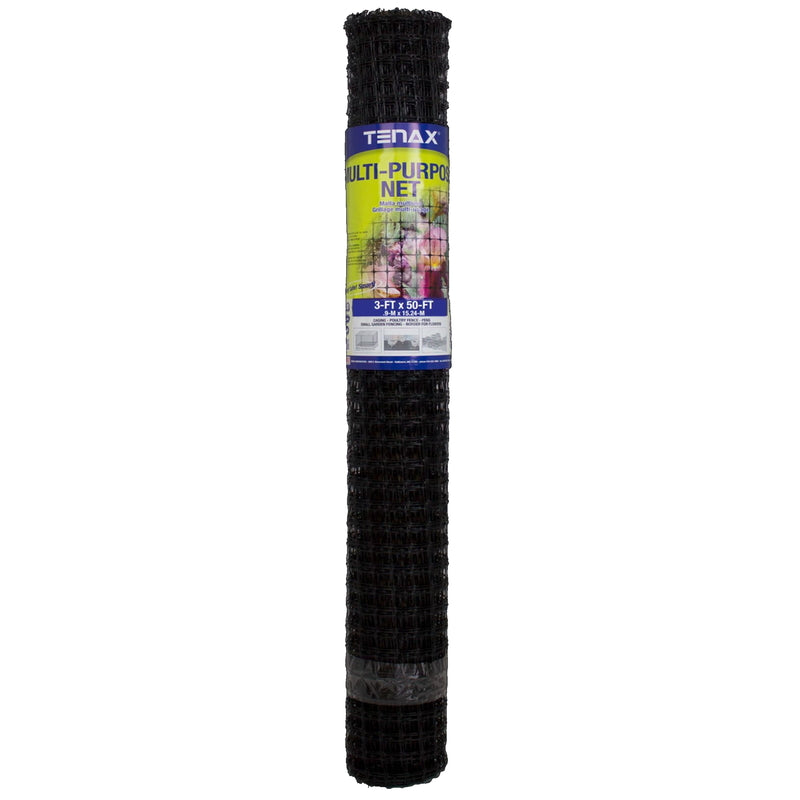 TENAX - Tenax 3 ft. H X 50 ft. L Polypropylene Multi-Purpose Netting Black