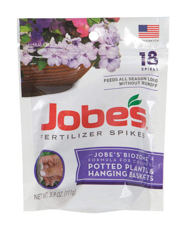 JOBE'S - Jobe's Potted Plants & Hanging Baskets 8-9-12 Plant Fertilizer 18 pk