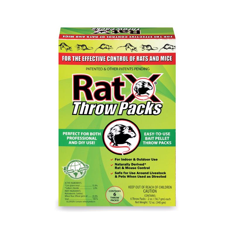 RATX - RatX Non-Toxic Bait Pellet Throw Pack For Mice and Rats 6 pk