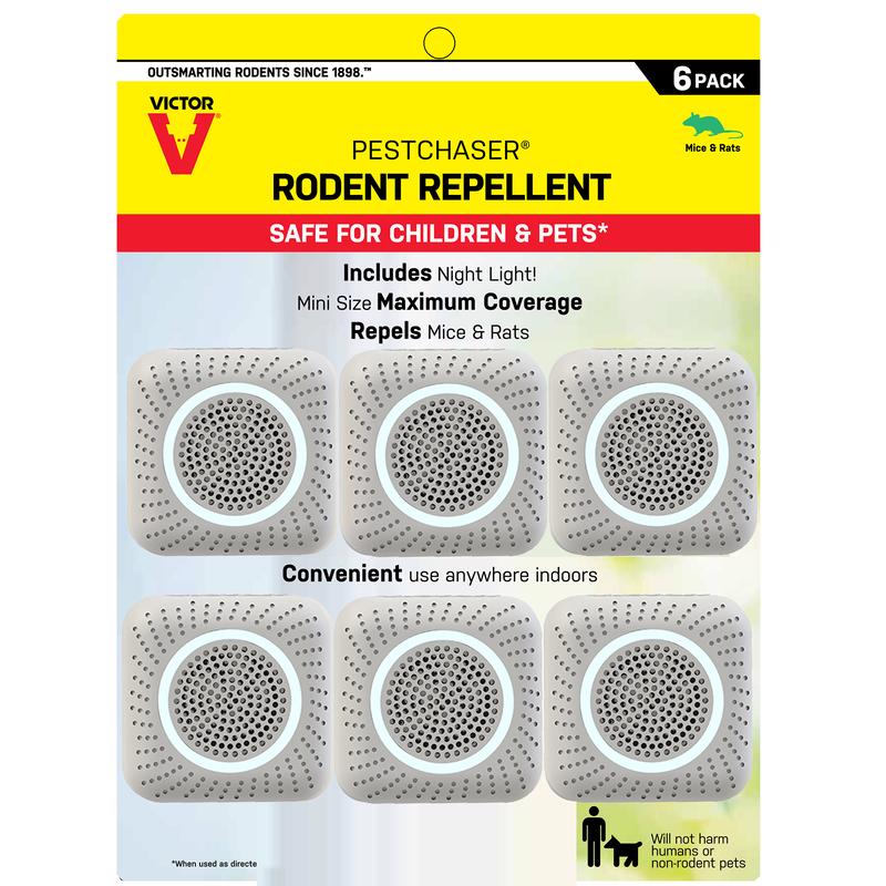 VICTOR - Victor PestChaser Plug-In Electronic Pest Repeller For Rodents 6 pk