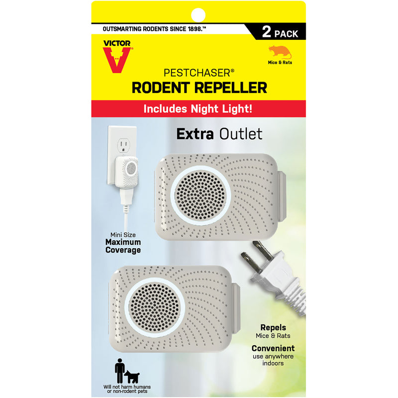 VICTOR - Victor PestChaser Plug-In Electronic Pest Repeller For Rodents 2 pk