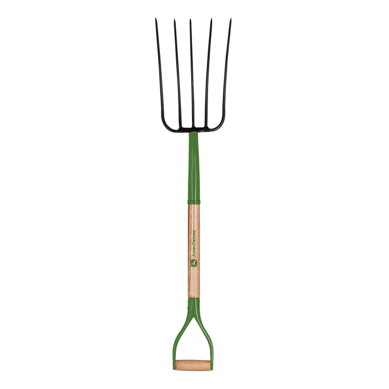 JOHN DEERE - John Deere 5 Tine Steel Compost Fork 36 in. Wood Handle