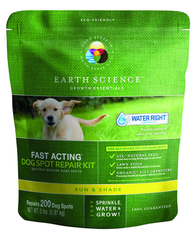 EARTH SCIENCE - Earth Science Fast Acting Mixed Sun or Shade Pet/Dog Spot Grass Repair Seed 2 lb