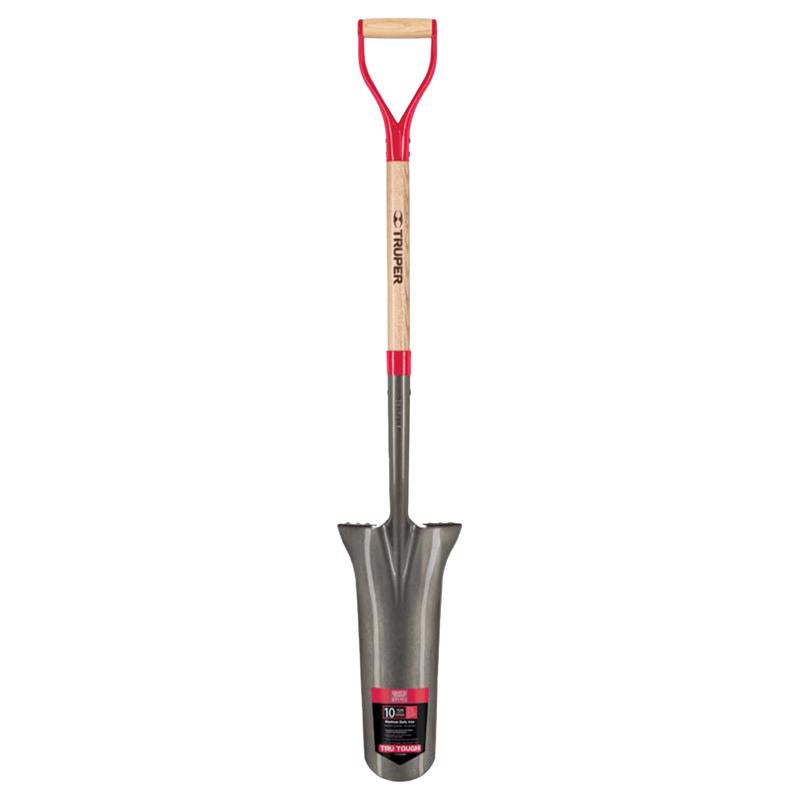 TRUPER - Truper Tru-Tough 48 in. Steel Round Drain Spade Wood Handle