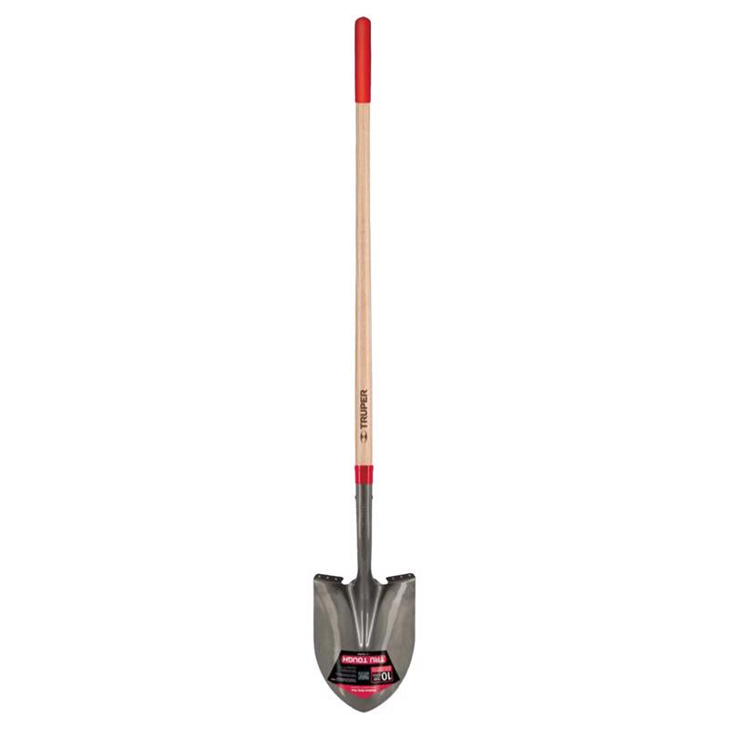 TRUPER - Truper Tru-Tough 58.25 in. Steel Round Digging Shovel Wood Handle - Case of 6