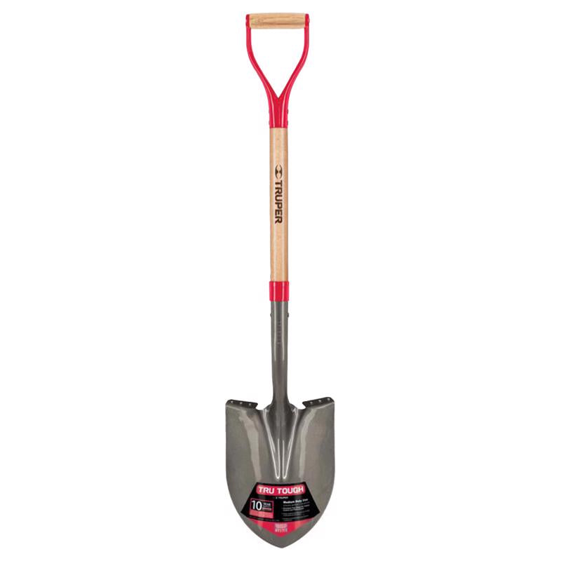 TRUPER - Truper Tru-Tough 41 in. Steel Round Digging Shovel Wood Handle - Case of 6