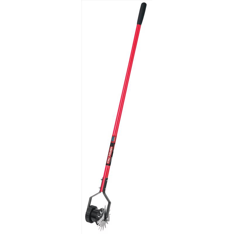 TRUPER - Truper Tru-Tough Steel Dual-Wheeled Rotary Edger 48 in. Fiberglass Handle