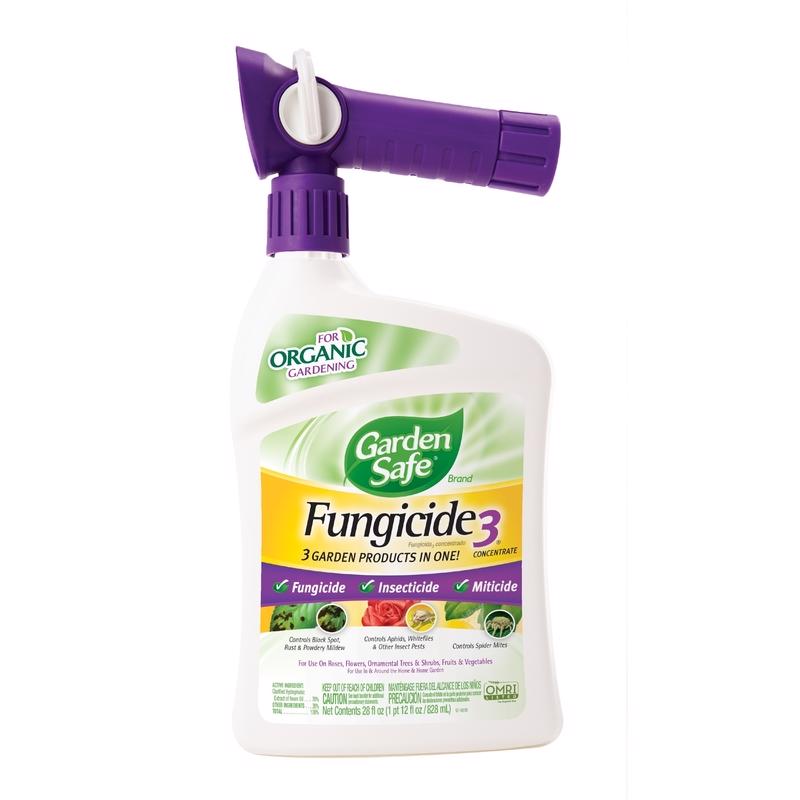 GARDEN SAFE - Garden Safe Fungicide3 Organic Fungicide/Insecticide/Miticide Liquid 28 oz