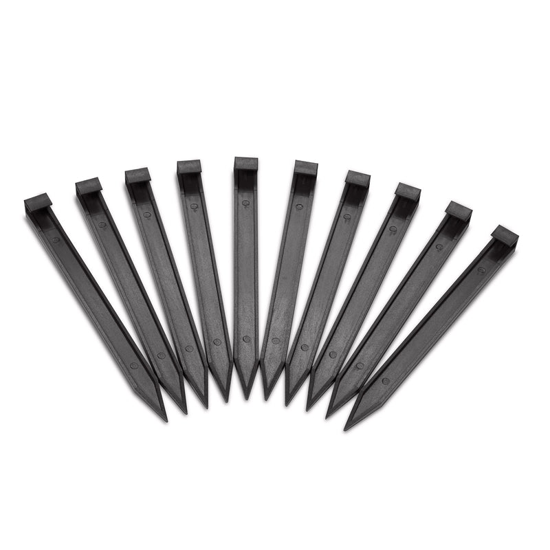 EASYFLEX - EasyFlex 10 in. L X 0.8 in. H Plastic Black Anchoring Spike - Case of 10