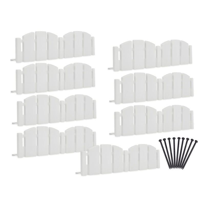 EASYFLEX - EasyFlex 10 ft. L Plastic White Landscape Edging Kit