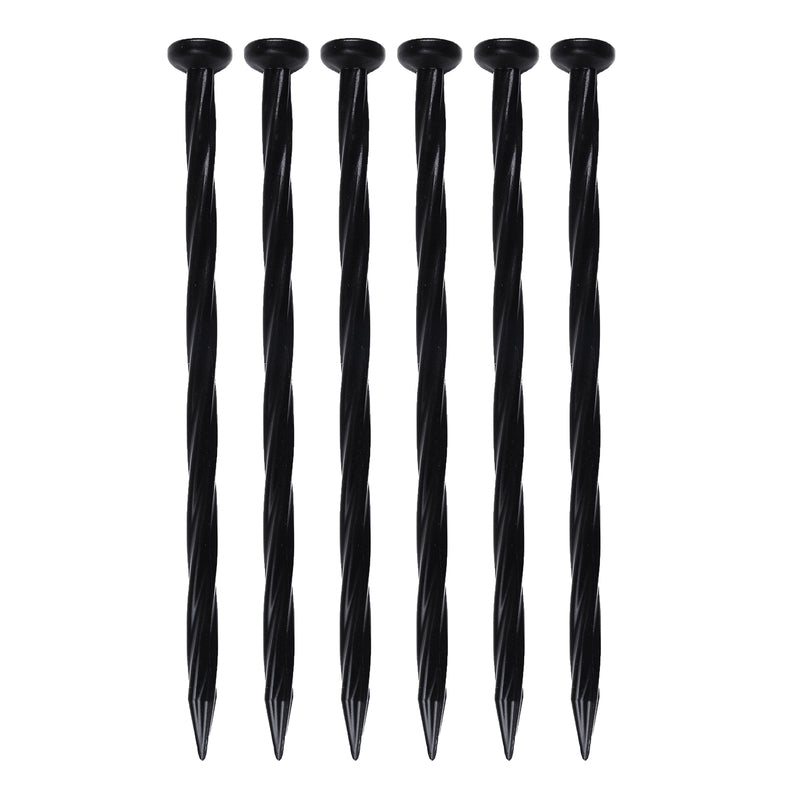 EASYFLEX - EasyFlex 8 in. L X 0.5 in. H Plastic Black Anchoring Spike - Case of 18