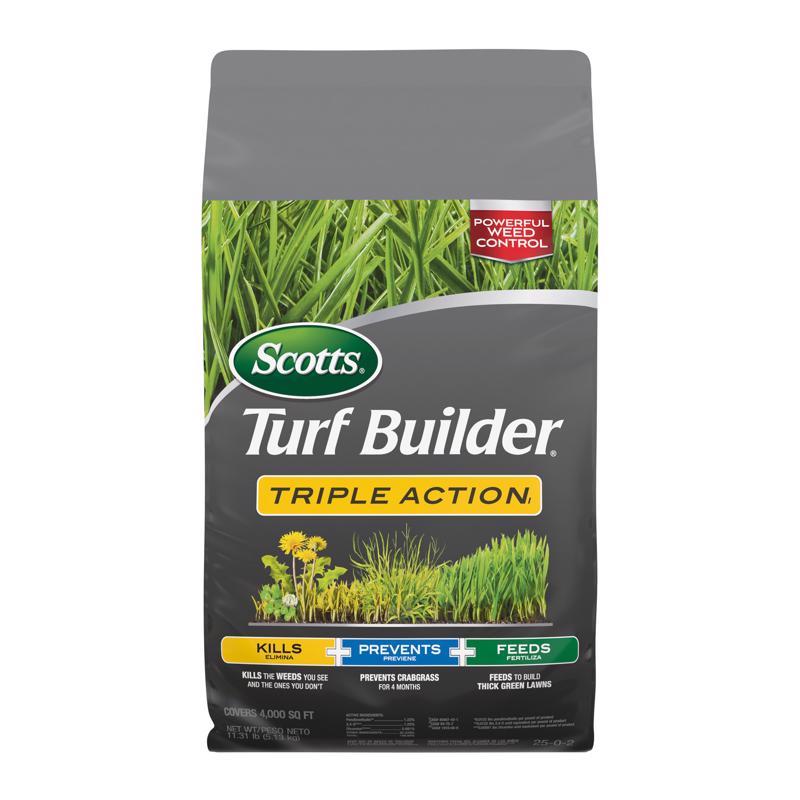 SCOTTS - Scotts Turf Builder Triple Action Weed & Feed Lawn Fertilizer For Multiple Grass Types 4000 sq ft