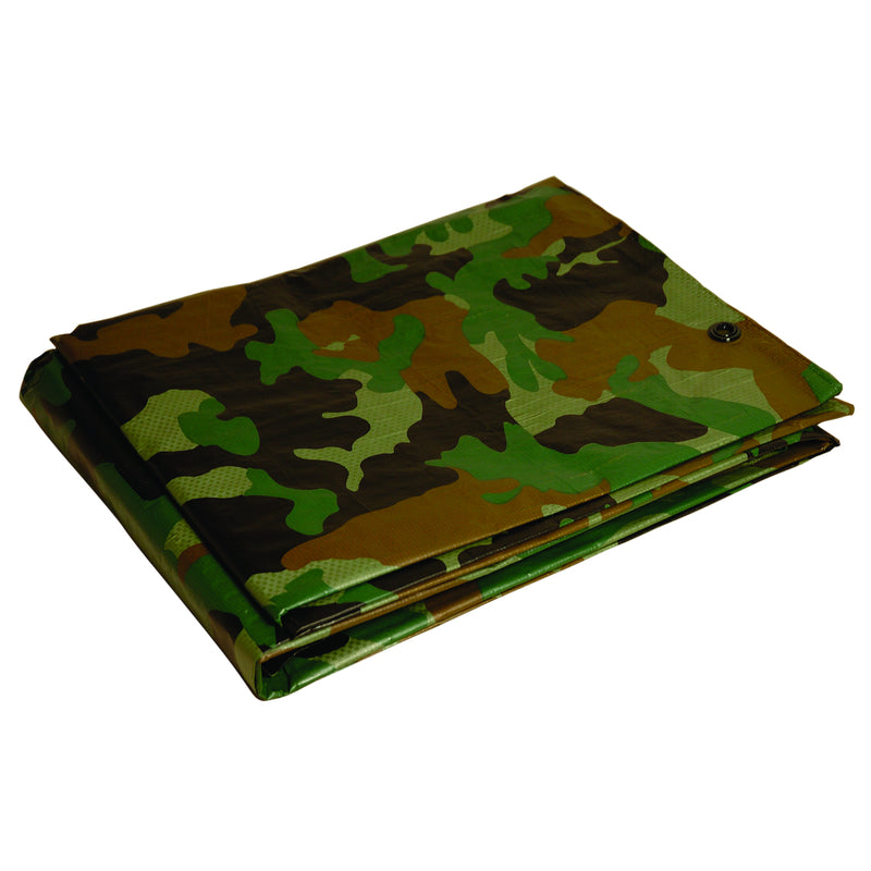 FOREMOST - Foremost Dry Top 12 ft. W X 16 ft. L Medium Duty Polyethylene Tarp Camouflage