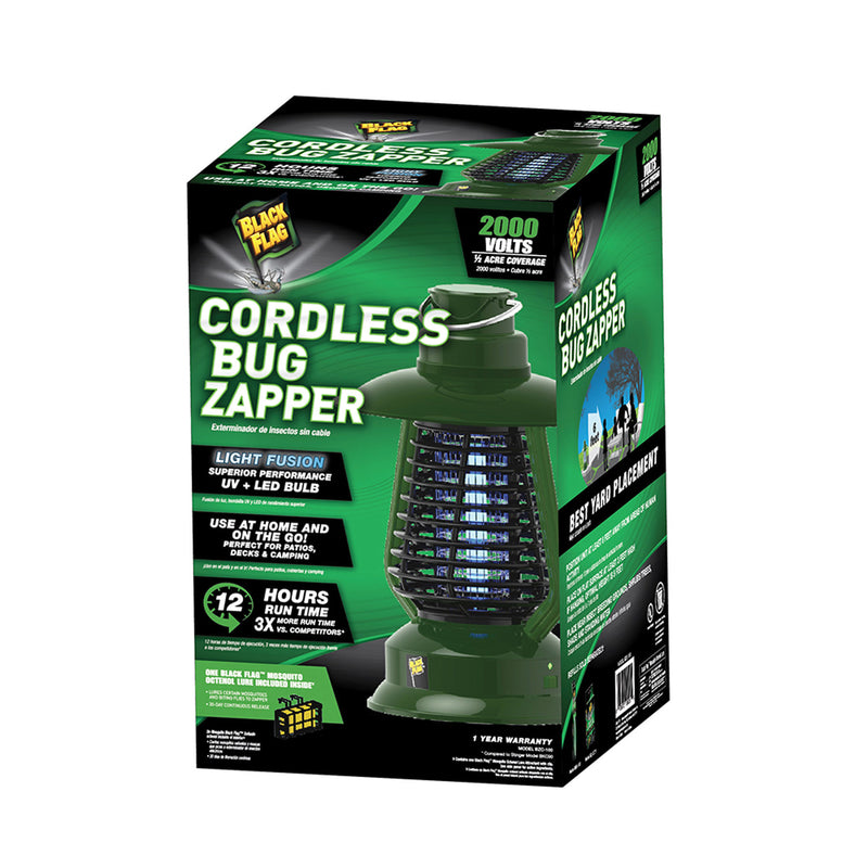 BLACK FLAG - Black Flag Cordless Outdoor Bug Zapper 0.5 acre
