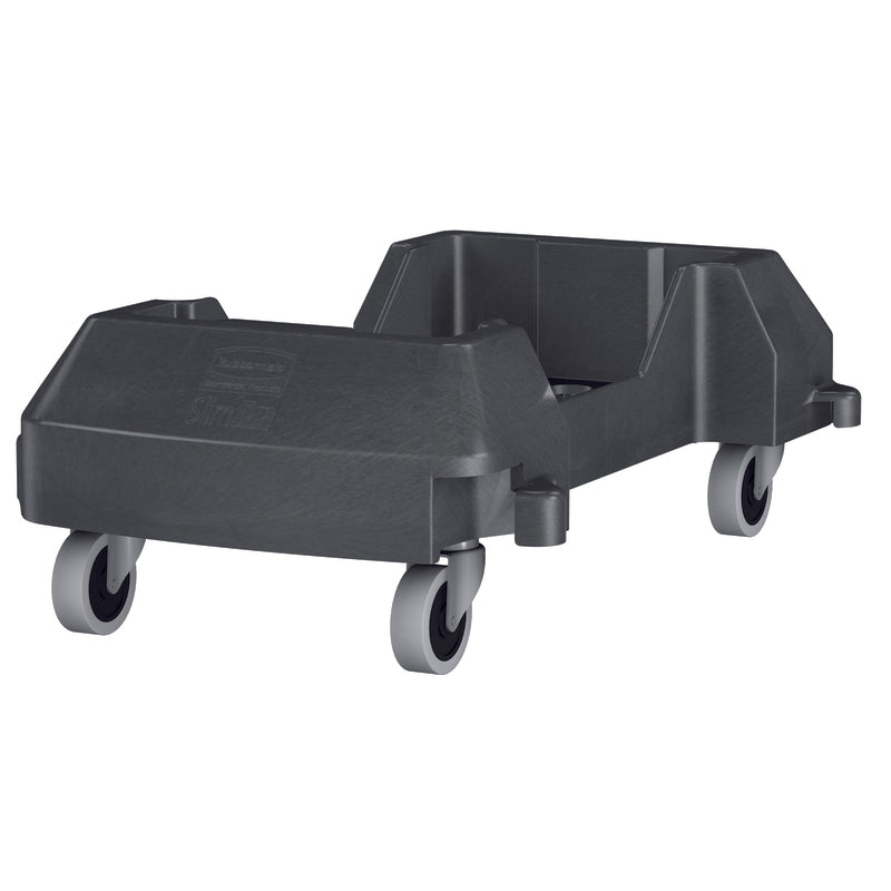 RUBBERMAID - Rubbermaid Slim Jim Gray Resin Wheeled Garbage Can Dolly