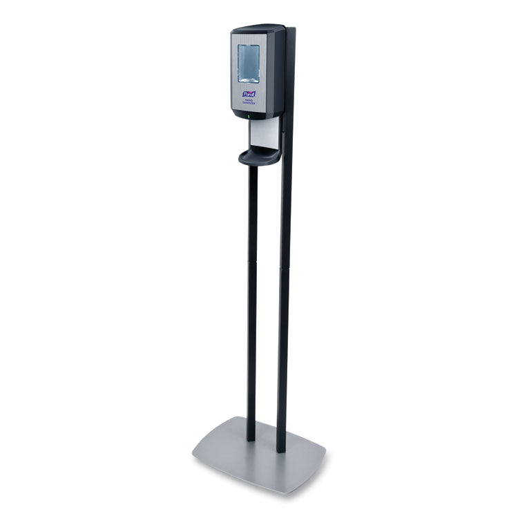 PURELL - CS8 Hand Sanitizer Floor Stand with Dispenser, 1,200 mL, 13.5 x 5 x 28.5, Graphite