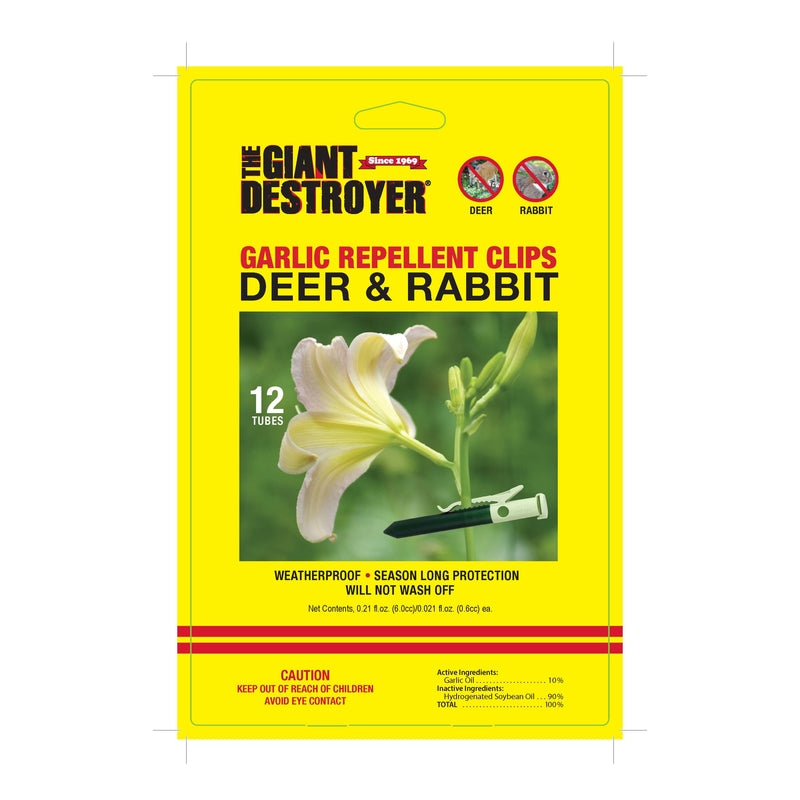 GIANT DESTROYER - Giant Destroyer Animal Repellent Clip For Deer and Rabbits 12 pk