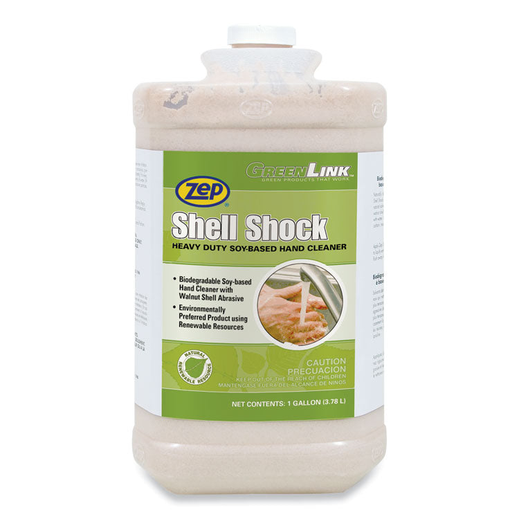 Zep - Shell Shock Heavy Duty Soy-Based Hand Cleaner, Cinnamon, 1 gal Bottle, 4/Carton