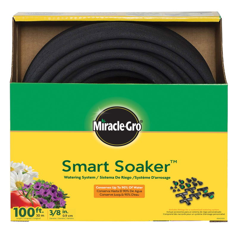 MIRACLE-GRO - Miracle-Gro Smart Soaker 3/8 in. D X 100 ft. L Light Duty Soaker Hose