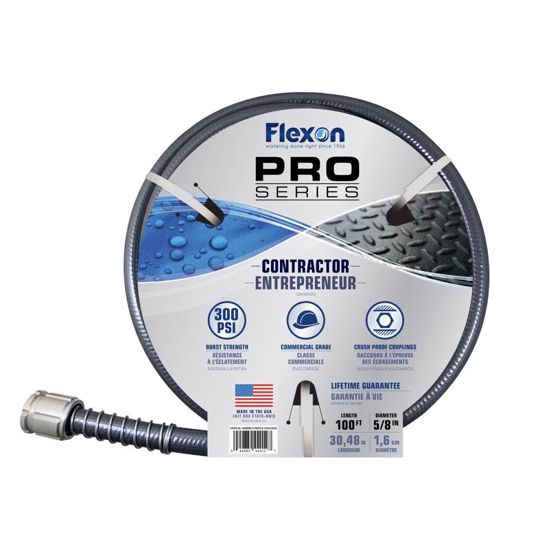 FLEXON - Flexon Pro Series 5/8 in. D X 100 ft. L Heavy Duty Contractor Grade Contractor Grade Hose