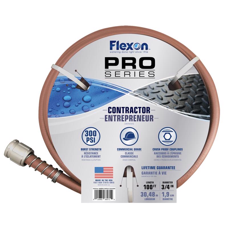 FLEXON - Flexon Pro Series 3/4 in. D X 100 ft. L Heavy Duty Contractor Grade Contractor Grade Hose