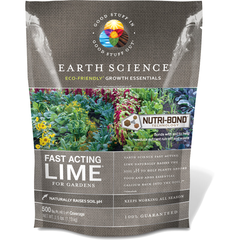 EARTH SCIENCE - Earth Science Growth Essentials Garden Lime 500 sq ft 2.5 lb