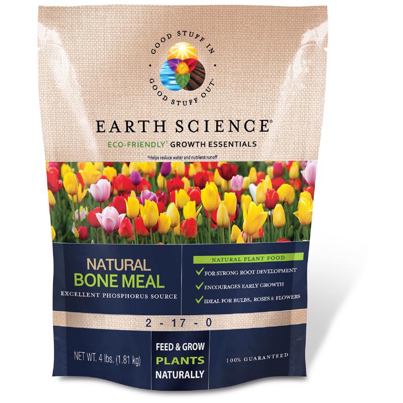 EARTH SCIENCE - Earth Science Growth Essentials Organic Granules Bone Meal 4 lb