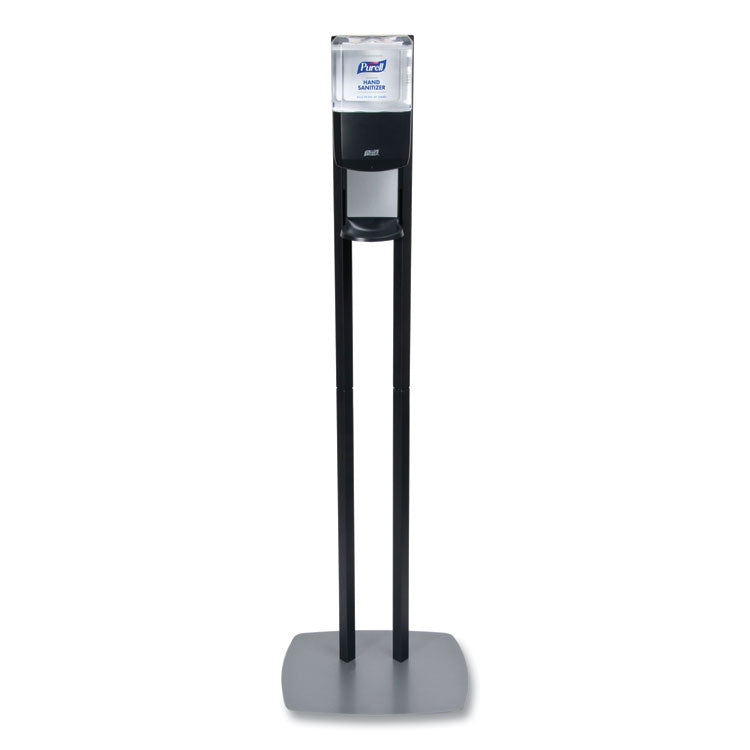 PURELL - ES8 Hand Sanitizer Floor Stand with Dispenser, 1,200 mL, 13.5 x 5 x 28.5, Graphite/Silver