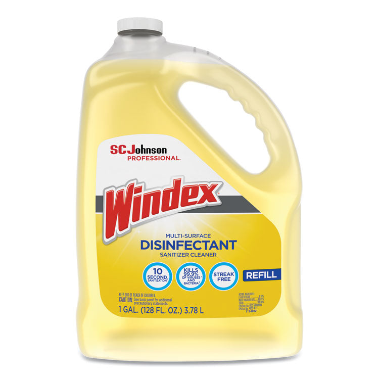 Windex - Multi-Surface Disinfectant Cleaner, Citrus, 1 gal Bottle