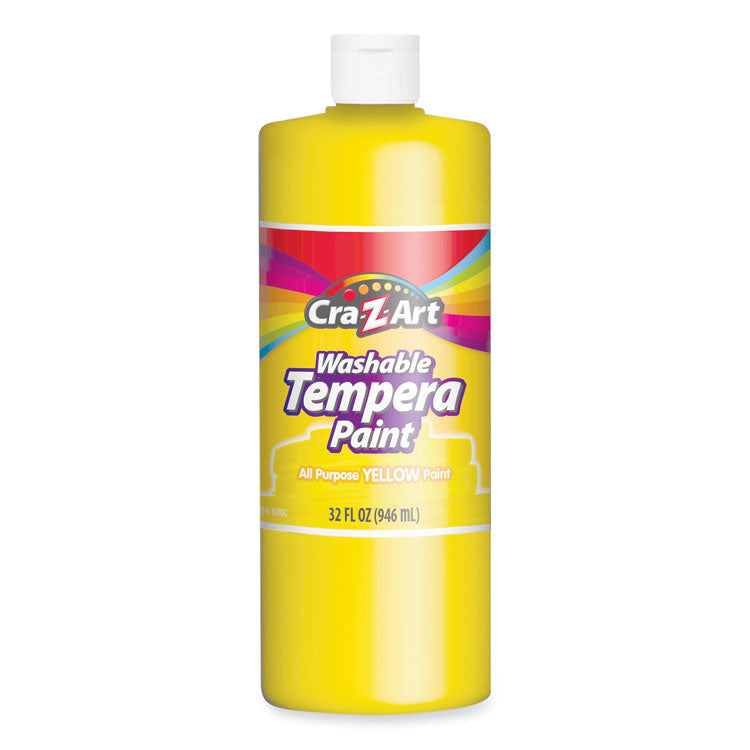 Cra-Z-Art - Washable Tempera Paint, Yellow, 32 oz Bottle