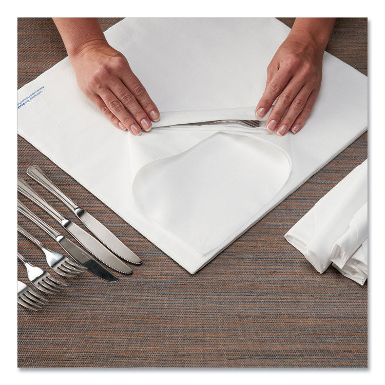 Hoffmaster - Airlaid Flat Pack Napkins, 1 Ply, 15.5 x 15.5, White, 1,000/Carton