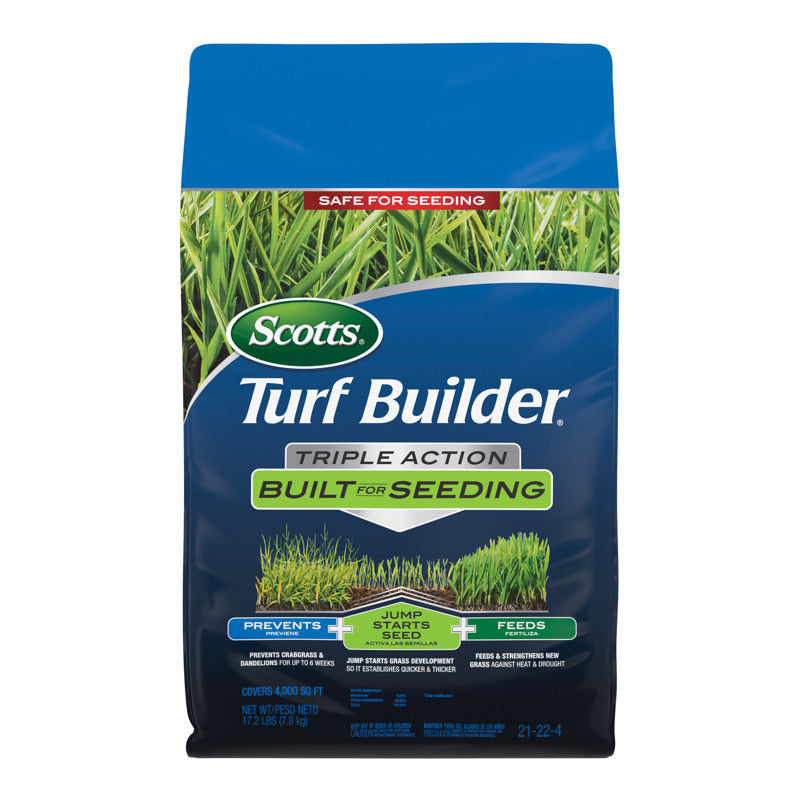 SCOTTS - Scotts Turf Builder Pre Emergent Preventer & Fertilizer Lawn Fertilizer For All Grasses 4000 sq ft