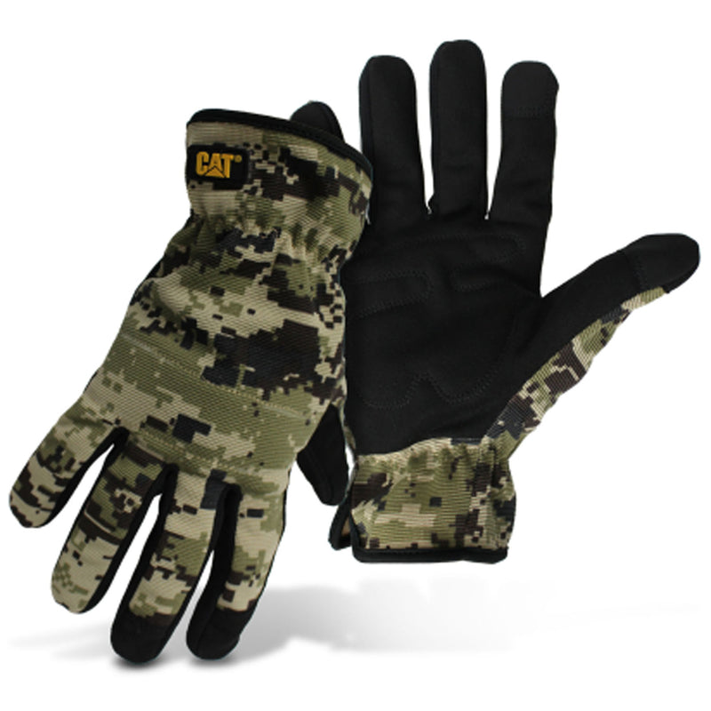 CAT - CAT Pro Series Men's Outdoor Utility Gloves Camouflage L 1 pair