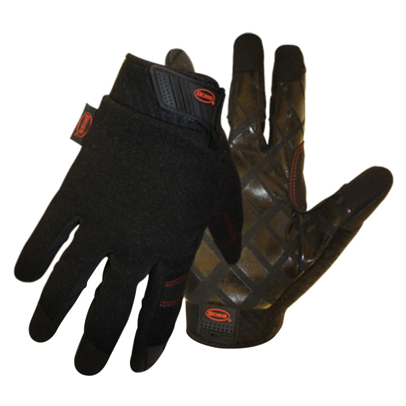 BOSS - Boss Diamond Grip Mechanic's Glove Black L 1 pair