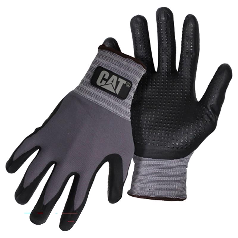 CAT - Cat Unisex Indoor/Outdoor Work Gloves Black/Gray L 1 pair