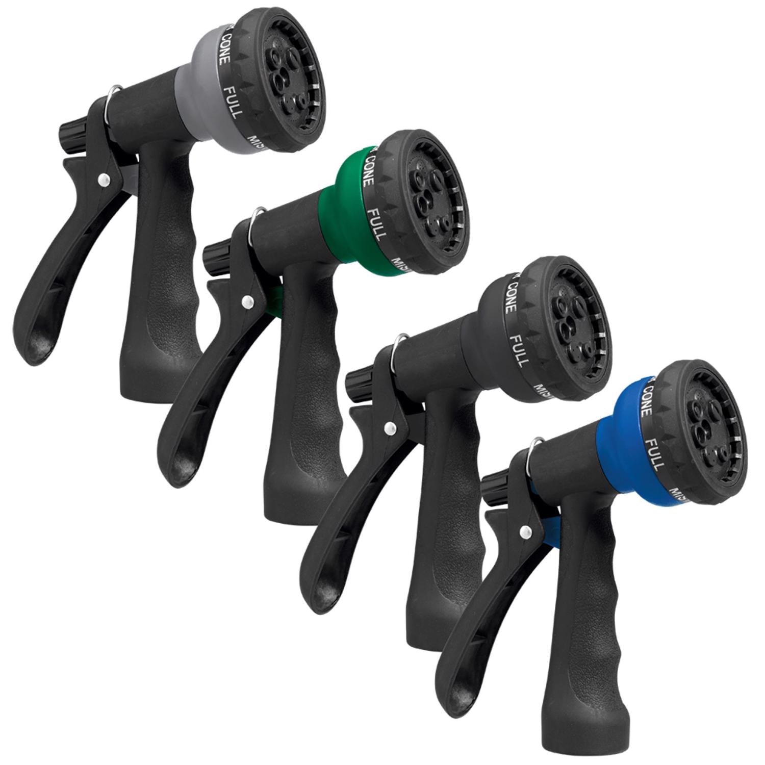 Orbit Signature Series 7 Pattern Multi-Pattern ABS Hose Nozzle - Case of 16