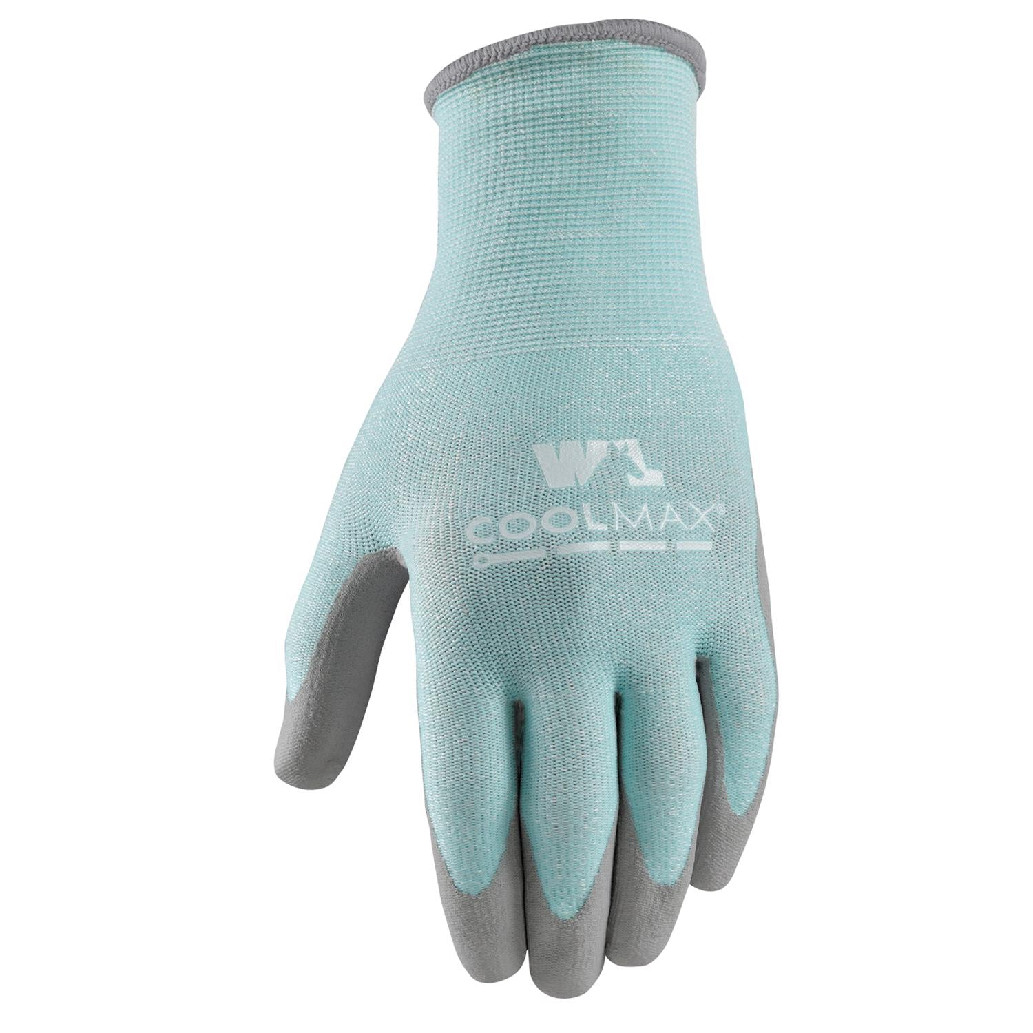 Wells Lamont Coolmax Women's Indoor/Outdoor Knit Work Gloves Blue/Gray S 1 pk - Case of 6