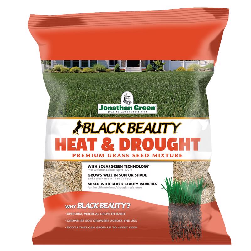 JONATHAN GREEN - Jonathan Green Black Beauty Heat & Drought Mixed Sun or Shade Grass Seed 3 lb