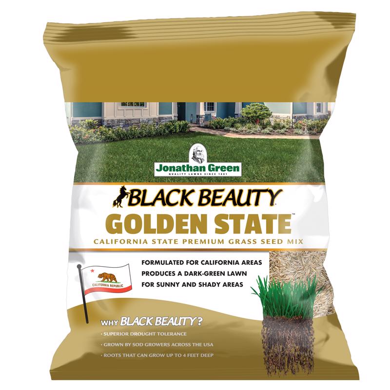JONATHAN GREEN - Jonathan Green Black Beauty Golden State Mixed Sun or Shade Grass Seed 3 lb