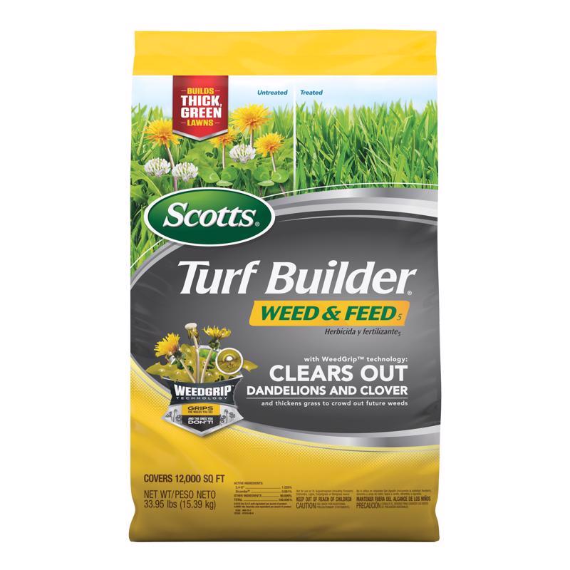 SCOTTS - Scotts Turf Builder Weed & Feed Lawn Fertilizer For Multiple Grass Types 12000 sq ft [25023]