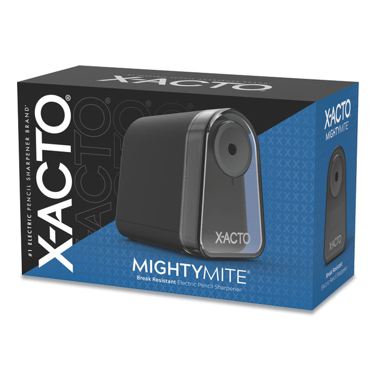 X-ACTO - Model 19501 Mighty Mite Home Office Electric Pencil Sharpener, AC-Powered, 3.5 x 5.5 x 4.5, Black/Gray/Smoke