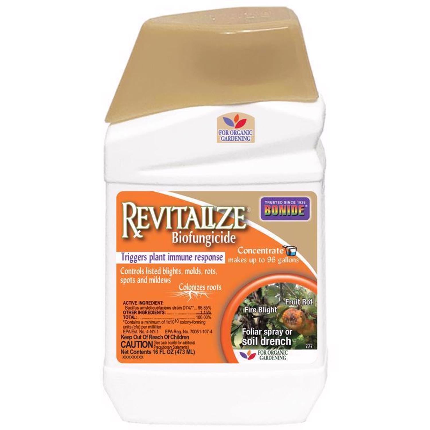 Bonide Revitalize Organic Concentrated Liquid Disease and Fungicide Control 16 oz - Case of 12
