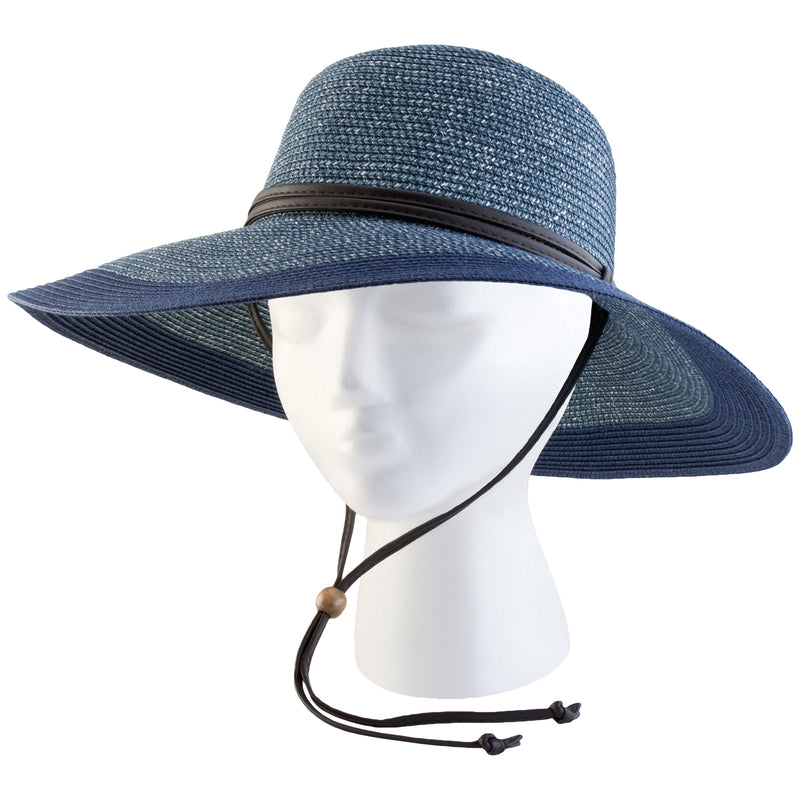 SLOGGERS - Sloggers Braided Women's Sun Hat Blue/Grey M