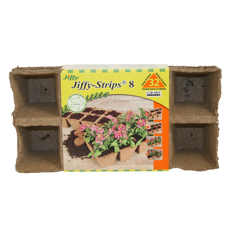 JIFFY - Jiffy 8 Cells 2 in. W X 2 in. L Seed Starting Peat Pot 1 pk