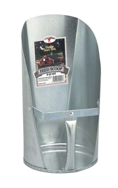 LITTLE GIANT - Little Giant Steel Silver 6 qt Feed Scoop