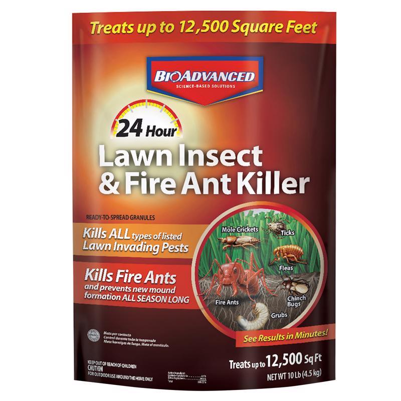 BIOADVANCED - BioAdvanced 24 Hour Lawn Insect and Fire Ant Killer Granules 10 lb