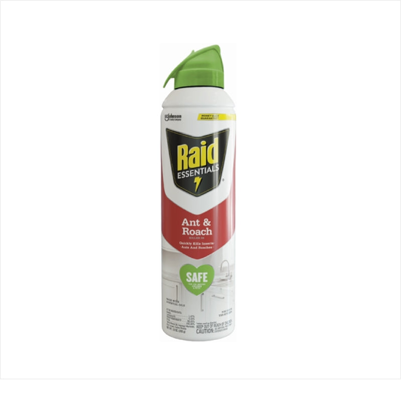 RAID - Raid Essentials Organic Ant and Roach Killer Aerosol 10 oz - Case of 6