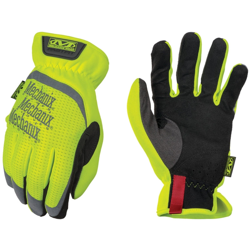 MECHANIX WEAR - Mechanix Wear FastFit Men's Full Finger Work Gloves Hi-Vis Yellow M 1 pair