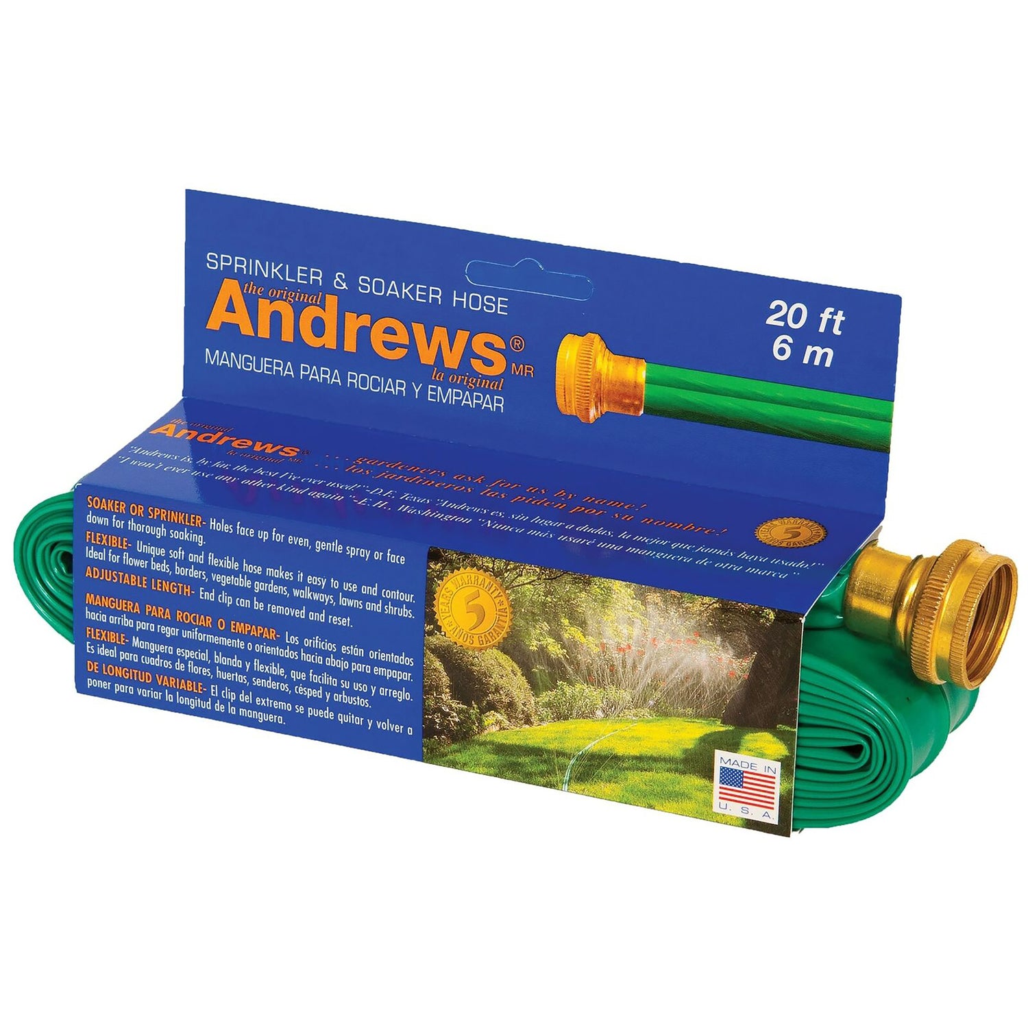 Andrews 20 ft. L Medium Duty Sprinkler/Soaker Hose