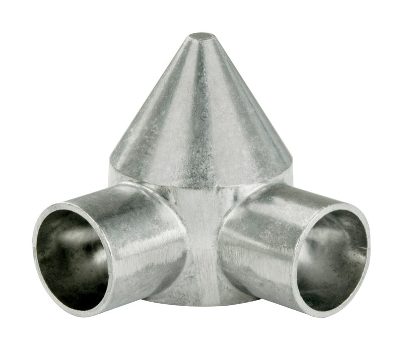 YARDGARD - YardGard 3.74 in. L Silver Aluminum Chain Link Bullet Cap 1 pk